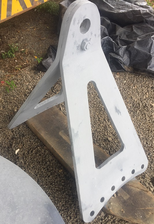 Pieza de izaje blanca